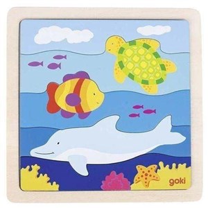 Obrazek Drewniane puzzle Podwodny świat