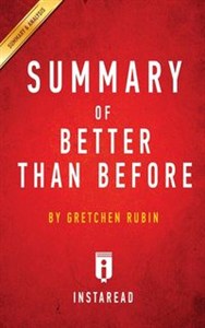 Obrazek Summary of Better Than Before by Gretchen Rubin | Includes Analysis