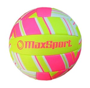 Obrazek Piłka siatkowa Max Sport różowo-zółta