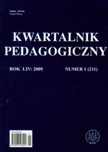 Picture of Kwartalnik pedagogiczny nr 1/2009