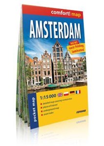 Picture of Comfort!map Amsterdam midi 1:15 000 plan miasta