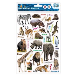 Picture of Naklejki edukacyjne dzikie zwierzęta