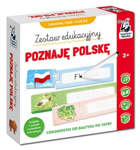 Obrazek Zestaw edukacyjny Poznaję Polskę Książka + puzzle do pisania