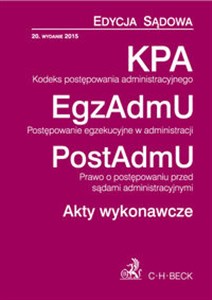 Picture of KPA EgzAdmU PostAdmU Akty wykonawcze