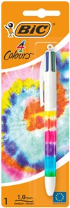 Obrazek Długopis BIC 4 Colours Message Tie Dye DAST blister 1szt