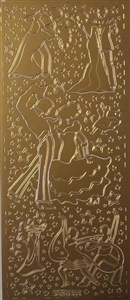 Obrazek Stiker ażurowy złoty