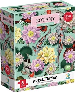 Picture of Puzzle Hard-S Botanika: Kwiaty lotosu i ryby
