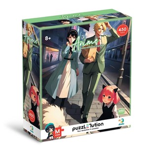 Obrazek Puzzle Hard-M 450 Anime. Wspólne szczęśliwe