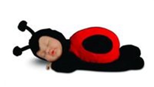 Obrazek Lalka Anne Geddes Śpiąca biedronka