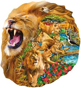 Obrazek Puzzle 1000 Rodzina lwów