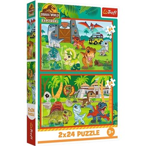Picture of Puzzle Park Jurajski Małe dinozaury 2x24