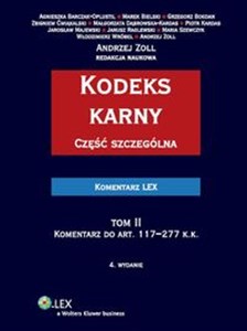 Picture of Kodeks karny Część szczególna Tom 2 Komentarz do art. 117-277 k.k.