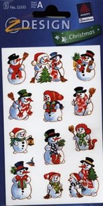 Picture of Naklejki bożonarodzeniowe Z Design Christmas Bałwanki 52335