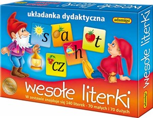 Obrazek Wesołe literki układanka dydaktyczna