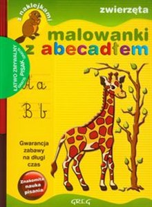 Picture of Malowanki z abecadłem Zwierzęta + pisak z naklejkami