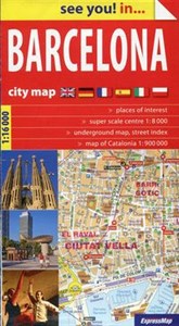 Picture of Barcelona city map 1:16 000