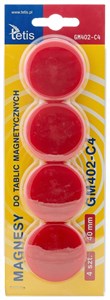 Picture of Magnesy do tablic czerwone 40mm/4