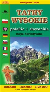 Obrazek Tatry Wysokie polskie i słowackie mapa w.2