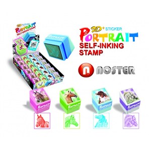 Obrazek Pieczątka konie P70-26 24 sztuki