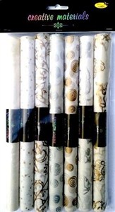 Obrazek Papier transparentny z nadrukiem 25x30cm 7szt