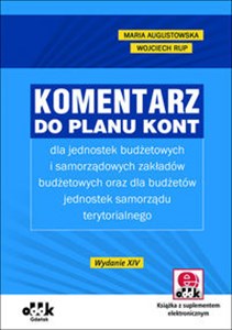 Picture of Komentarz do planu kont dla jednostek budżetowych i samorządowych zakładów budżetowych oraz dla budżetów jedostek samorządu terytorialnego