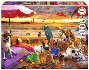 Picture of Puzzle 1000 Psy na plaży 113416