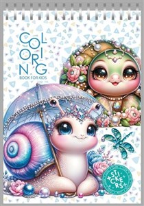 Obrazek Kolorowanka 148x210 z naklejkami 26obrazków Ślimak