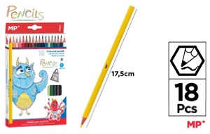Obrazek Kredki ołówkowe 18 kolorów