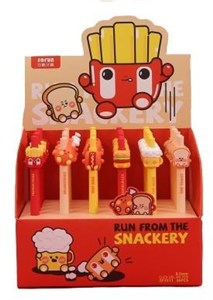 Picture of Długopis żelowy Fast Food 0,5mm nieb (36szt)