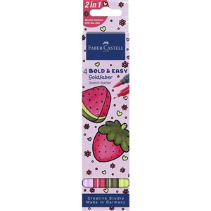 Obrazek Pisak Goldfaber dwustronny 8 pisaków + akcesoria