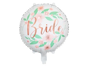 Picture of Balon foliowy Bride kwiaty 45cm biały
