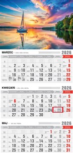 Obrazek Kalendarz 2026 Trójdzielny Ekonomiczny Mazury KTE VE-13