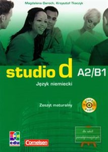 Obrazek Studio d A2/B1 język niemiecki zeszyt maturalny z płytą CD Szkoły ponadgimnazjalne