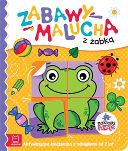 Picture of Zabawy malucha z żabką Aktywizująca książeczka z naklejkami