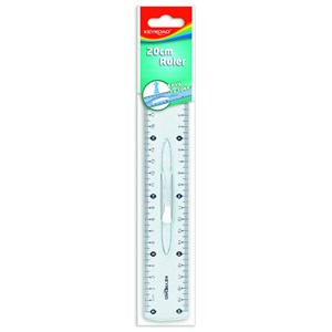 Picture of Linijka 20cm plastikowa KEYROAD z uchwytem zawieszka
