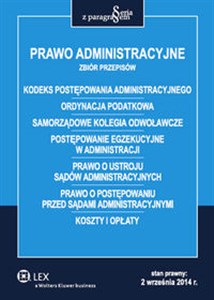 Picture of Prawo administracyjne Zbiór przepisów