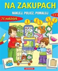 Picture of Na zakupach naklejanki Naklej, policz, pomaluj