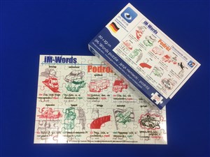 Obrazek Puzzle 120 język niemiecki Podróż