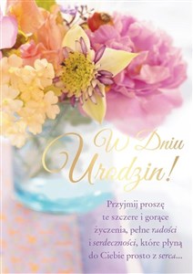 Picture of Karnet PR-375 Urodziny (kwiaty)