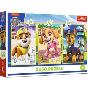 Obrazek Puzzle Psi Patrol Nasze pieski 3 x 50