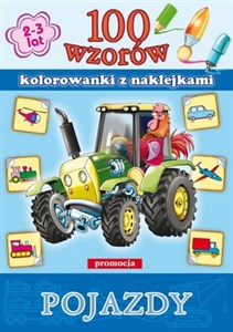 Picture of 100 wzorów Pojazdy Kolorowanki z naklejkami