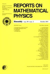 Obrazek Reports on Mathematical Physics 84/2 Pergamon