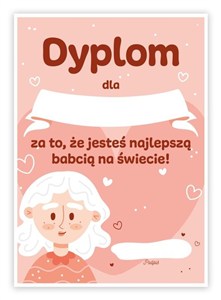 Picture of Dyplom A5 Dzień Babci certyfikat 10szt
