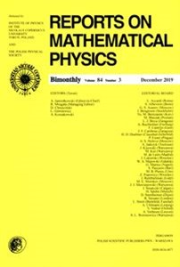 Obrazek Reports on Mathematical Physics 84/3 Pergamon