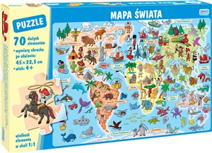 Picture of Puzzle Mapa świata 70 elementów