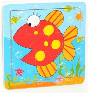 Picture of Puzzle drewniane małe Rybka