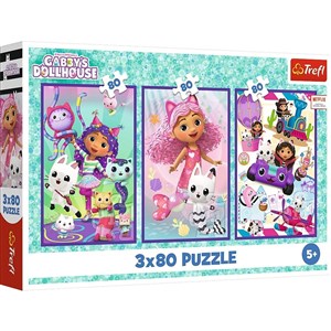 Picture of Puzzle 3x80  Kolorowe dni Gabby 34882