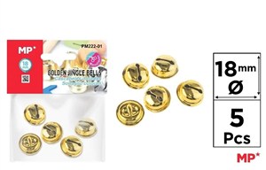 Picture of Dzwonek złoty 18mm 5szt