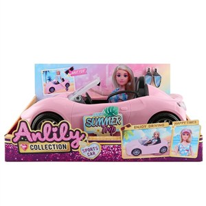 Obrazek Auto Cabriolet różowy