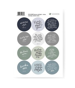 Obrazek Zestaw naklejek - Wiara, nadzieja, miłość, łaska